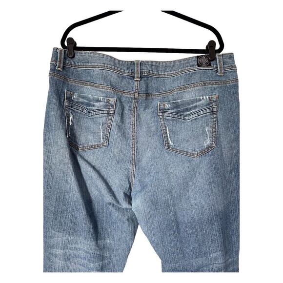 Lane Bryant Jeans Womens Size 22 Straight Leg Light Wash Tapered High Rise Denim - Picture 7 of 15